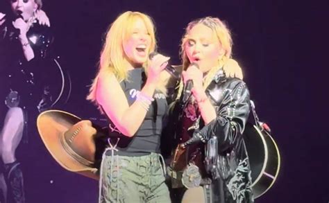Watch Kylie Minogue join Madonna at Los Angeles gig