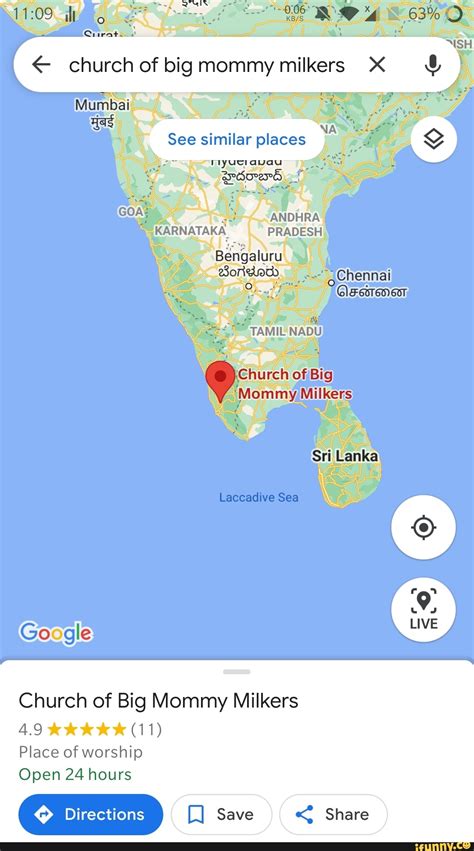 3% O) church of big mommy milkers X See similar places chureh of Big ...