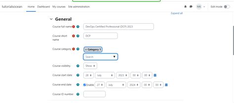 Image result for Moodle Create Course