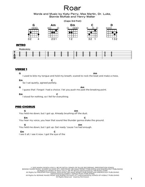 Roar by Katy Perry - Really Easy Guitar - Guitar Instructor