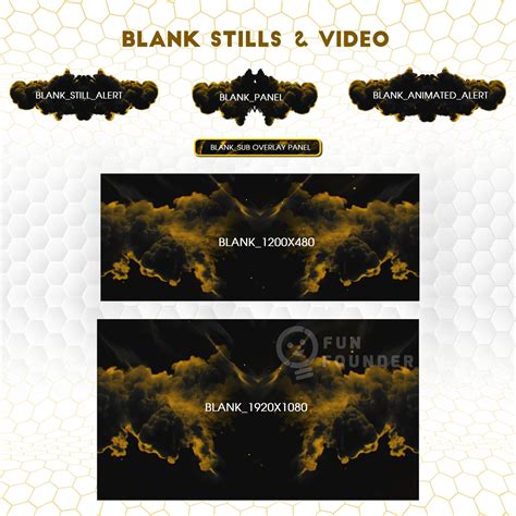 Buy Gold Night Animated Stream Overlay Pack | Twitch Overlay Package ...
