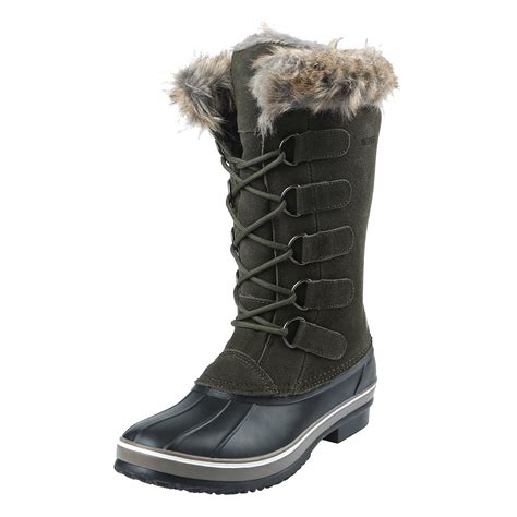Northside Womens Kathmandu Waterproof Insulated Leather Tall Winter ...