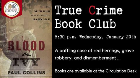 True Crime Book Club: Blood & Ivy, 255 Main St, Southington, CT, United ...