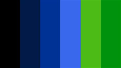 Blue Green Color Swatches