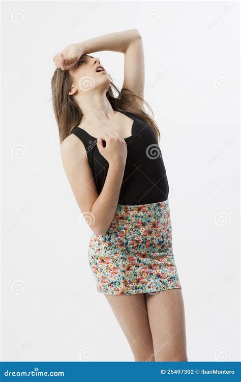 Expression of a Real Young Girl Stock Photo - Image of beauty, joyful ...