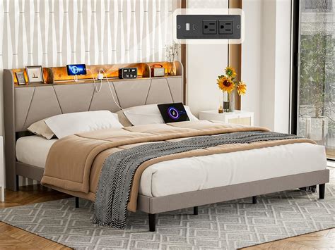 King Bed Frame With Headboard And Slats at David Dodd blog