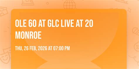 Ole 60 at GLC Live at 20 Monroe, GLC Live at 20 Monroe, Grand Rapids ...