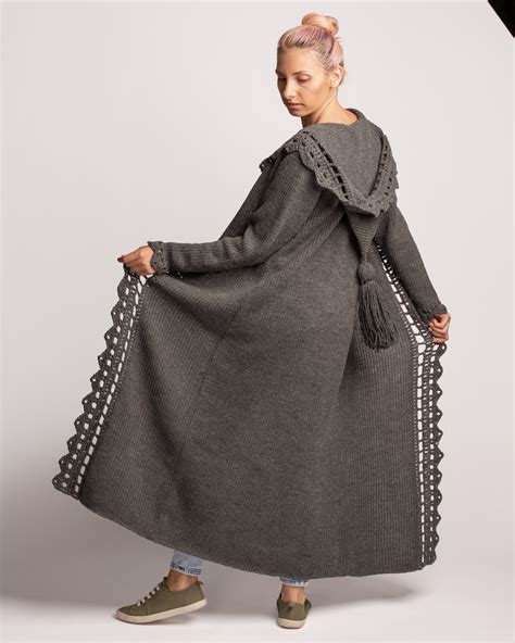 Extra long womens sweaters Hooded cardigan women Duster coat | Etsy