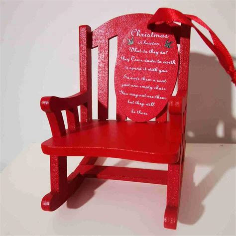 Buy Mini Rocking Chair, Christmas Tree Memorial Hanging Pendant ...
