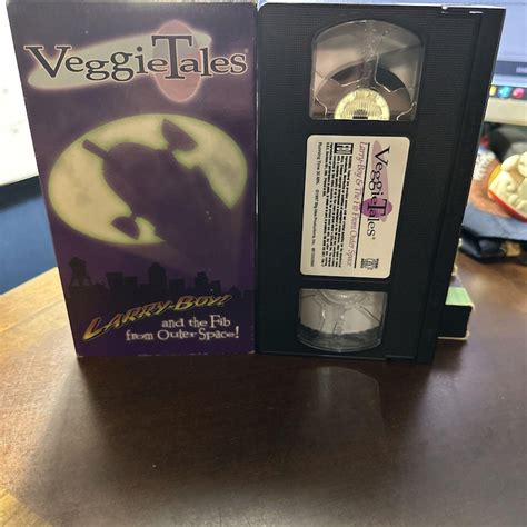 Buy VTG Veggietales Larry Boy Fib Outer Space VHS Video Tape Telling ...