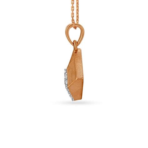 Petite Diamond Rose Gold Pendant