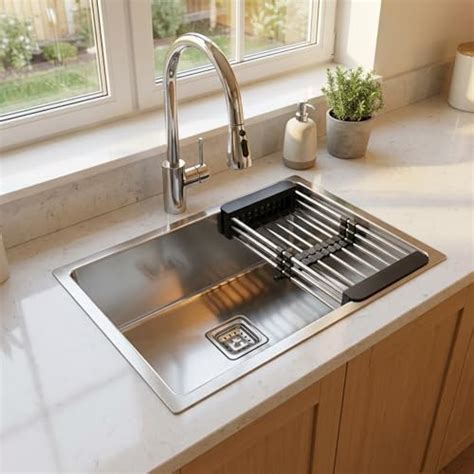 Gloxy Premium Kitchen Sink 24x18X9 Inches - Heavy Duty 304 Grade ...