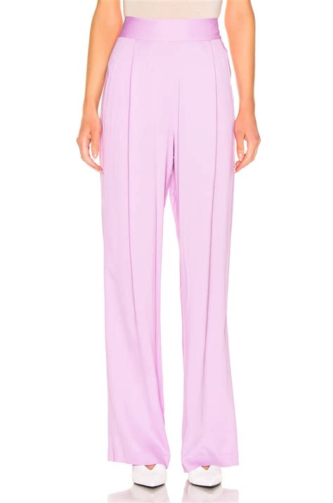 Michelle Mason Wise Leg Trouser in Lilac | FWRD