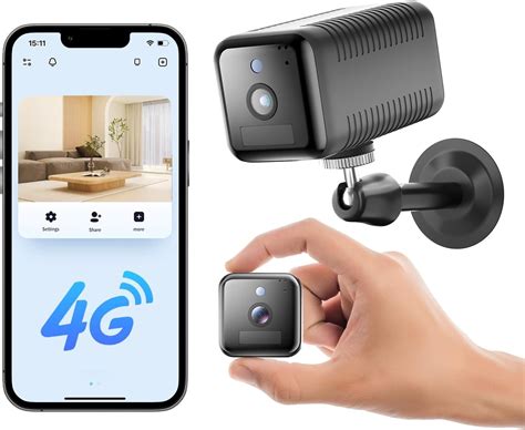 No WiFi Security Camera Built-in 4G SIM Card, 4G LTE Cellular Security ...