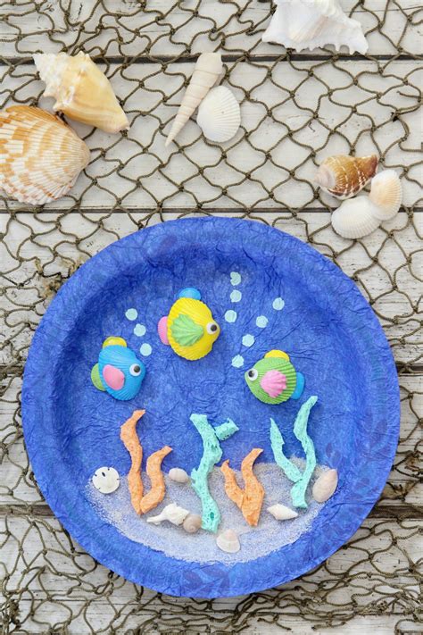 Paper plate ocean craft for kids – Artofit