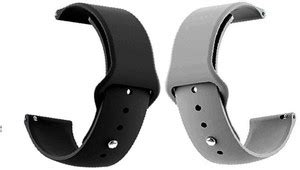 BLACK LOVIES 22 mm Soft Silicon Compatible with Fire bolt Ai BSW015 ...