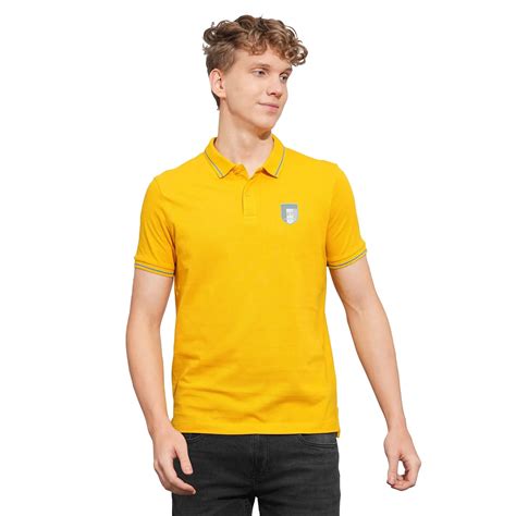 Being Human Mens-Top Polo Neck Mustard – beinghuman-clothing
