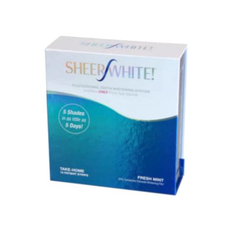 Teeth Whitening Strips - Sheer White! 20% Professional Teeth Whitening ...