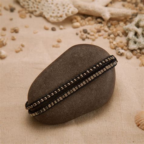 Double Silver Bead Square Bracelet | Dhaaga Life