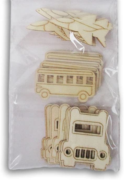Buy Transportation Vehicle Shape Wooden DIY Art & Craft Base Cliths