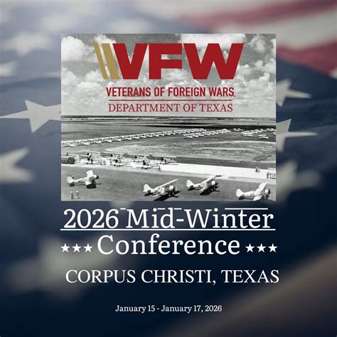 Banquet Ticket Texas VFW 2026 Mid-Winter Conference, 900 North ...