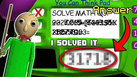 Image result for Baldi Basics Hard Question