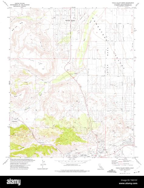 Map of yucca valley hi-res stock photography and images - Alamy