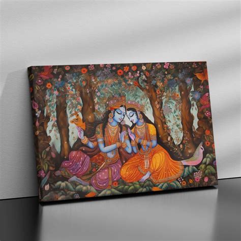 Lord Radha Krishna ji wall art Décor painting - Vignette Store