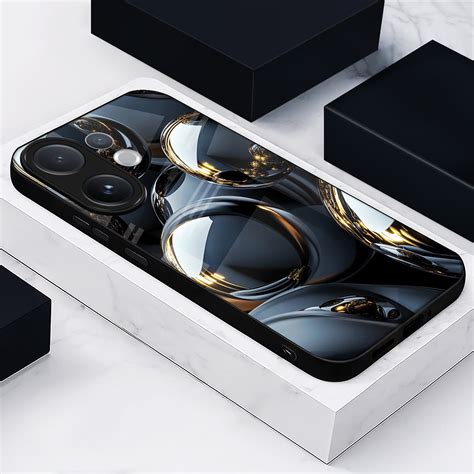 Vivo V60 5G Mirror Spheres Shockproof Glass Back Case – QWERTY CASES