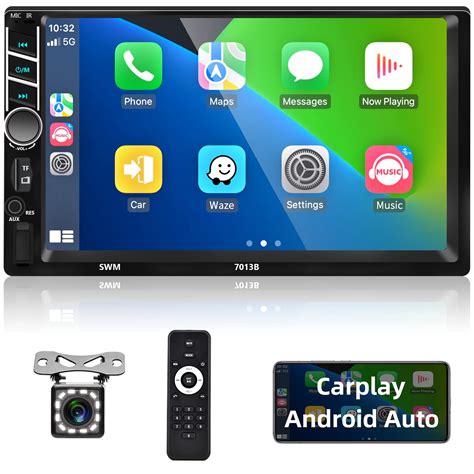 Buy Double Din Car Stereo Apple CarPlay Rimoody 7 Inch Touchscreen Car ...
