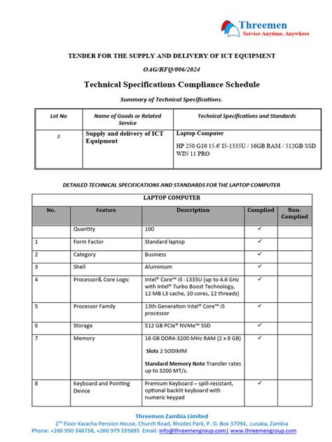 Image result for Computer Specifications Sample for Work