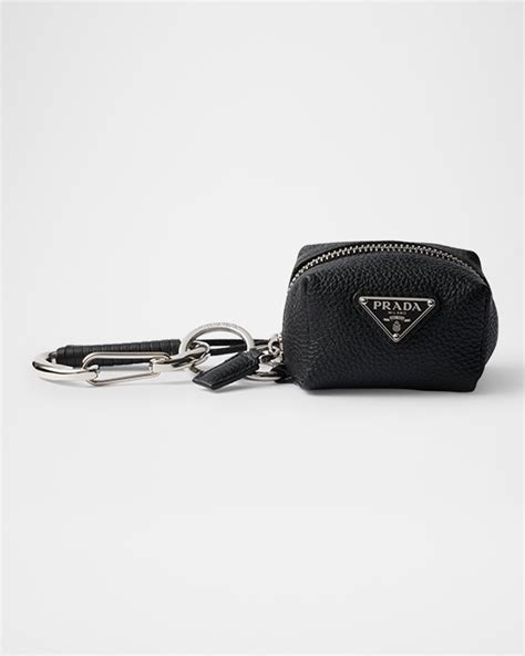 Prada Men's Leather Bag Charm | Neiman Marcus