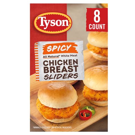 Tyson Frozen Spicy Chicken Breast Sliders - Shop Sandwiches at H-E-B
