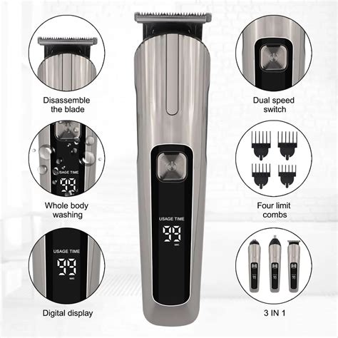 WEEME Professional Beard & Mustache Trimmer Kit, Barber Hairdressing ...