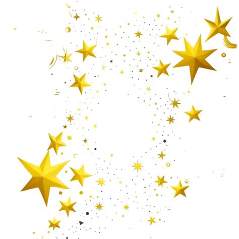 Gold stars on transparent background 45962245 PNG