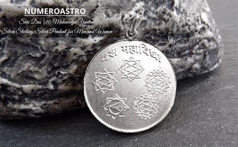 numeroastro Shri Dus |10 Mahavidya Yantra Locket | Pendant In Pure ...