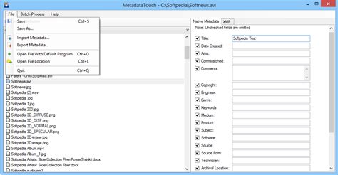 MetadataTouch 的图像结果