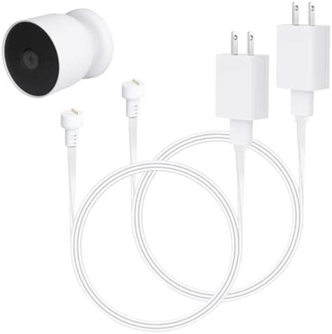 wochel - 2 Pack Power Adapter Compatible with Google Nest Cam Outdoor ...