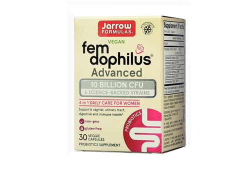 Jarrow Formulas Fem-Dophilus Advanced 10 billion Probiotic - The ...