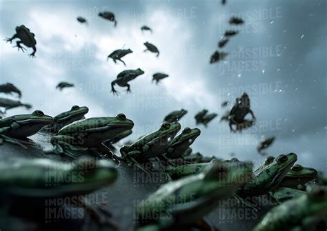 Frogs raining from the sky - Impossible Images - Unique stock images ...