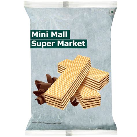 Buy MiniMall Super Market Chocolate Flavoured Waffy Biscuits/Assorted ...