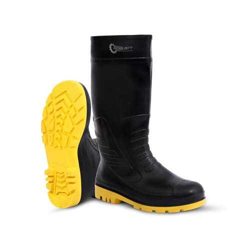 ROBUSTT Steel Toe Lightweight Gum Boots | Standard Steel Safety Shoes ...