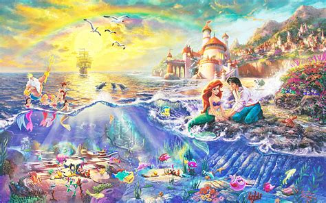 小美人鱼迪士尼美人鱼海洋彩虹高清壁纸1600x1200分辨率下载,小美人鱼迪士尼美人鱼海洋彩虹高清壁纸,高清图片,壁纸,绘画艺术-桌面城市