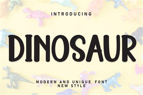 Dinosaur Font by william jhordy · Creative Fabrica
