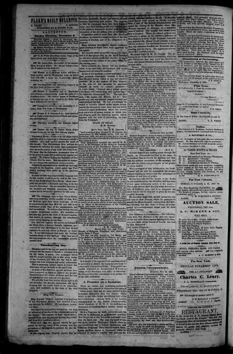 Flake's Daily Bulletin. (Galveston, Tex.), Vol. 1, No. 147, Ed. 1 ...