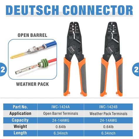 Buy iCrimp Deutsch Crimping Tool Kit with Deutsch DT Gray Connectors on ...