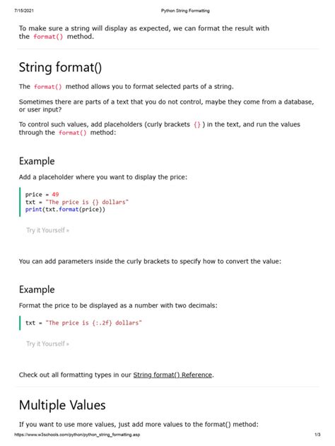 Python String Formatting 的图像结果