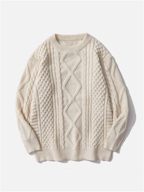 Vintage Cable Knit Oversized Sweater at Carlos Atwood blog