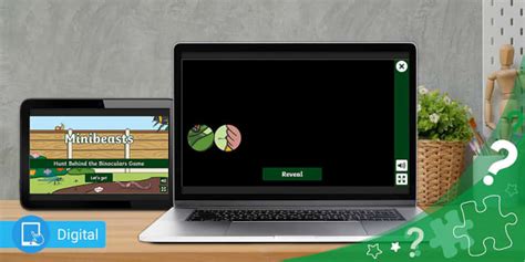 Minibeasts Hunt Behind the Binoculars Game - Twinkl Puzzled