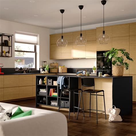 STIG bar stool with backrest, counter height black/black, 63 cm (243/4 ...